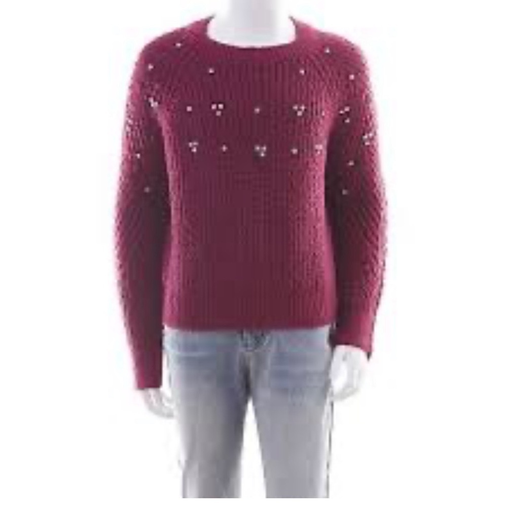 Mini Society Kids' Burgundy Knit Sweater